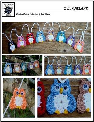 Book cover for Owl Garland - Crochet Pattern