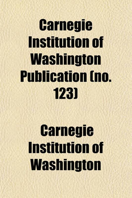 Book cover for Carnegie Institution of Washington Publication Volume 270, PT. 2