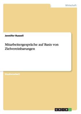 Book cover for Mitarbeitergespräche auf Basis von Zielvereinbarungen