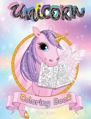 Book cover for Unicorn Coloring Book for Kids Ages 4-8