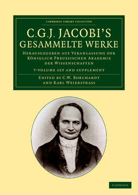 Cover of C. G. J. Jacobi's Gesammelte Werke 8 Volume Set