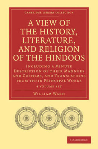 Cover of A View of the History, Literature, and Religion of the Hindoos 4 Volume Paperback Set