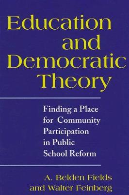 Book cover for Education and Democratic Theory