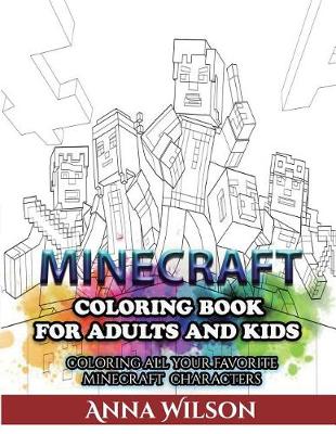 Cover of Minecraft Coloring Book for Adults and Kids