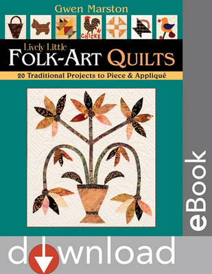 Book cover for Lively Little Folk-Art Quilts