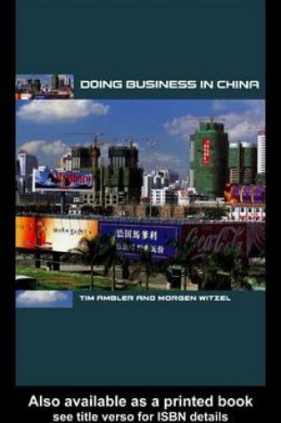 Cover of Doing Business in China