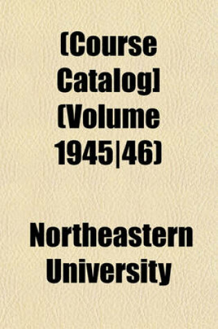 Cover of [Course Catalog] Volume 1945/46