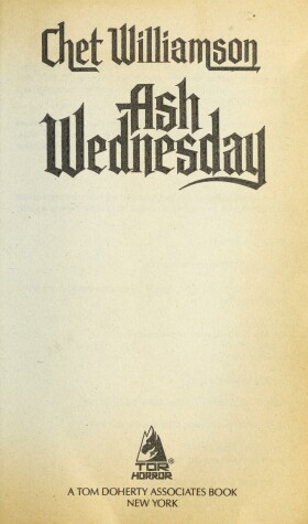 Book cover for Ash Wednesday