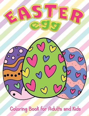 Book cover for Easter Egg Coloring Book for Adults and Kids