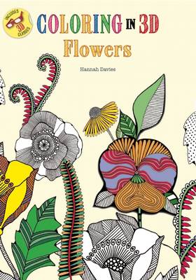 Book cover for Coloring in 3D Flowers