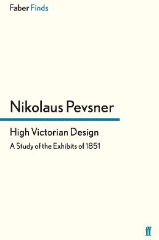 Cover of High Victorian Design