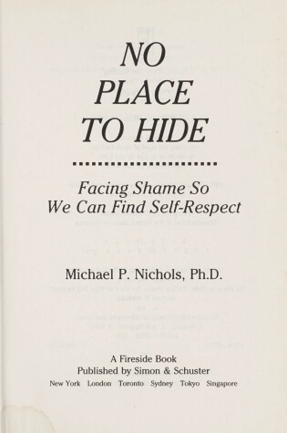 Cover of No Place to Hide