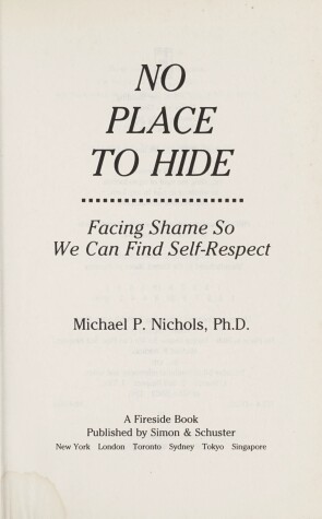 Book cover for No Place to Hide