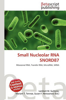 Cover of Small Nucleolar RNA Snord87