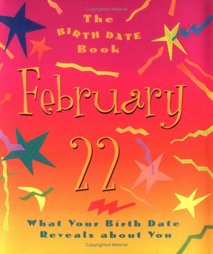 Book cover for The Birth Date Book February 22