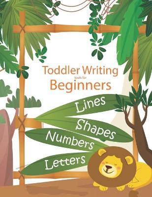 Book cover for toddler writing tools for beginners lines shapes numbers letters