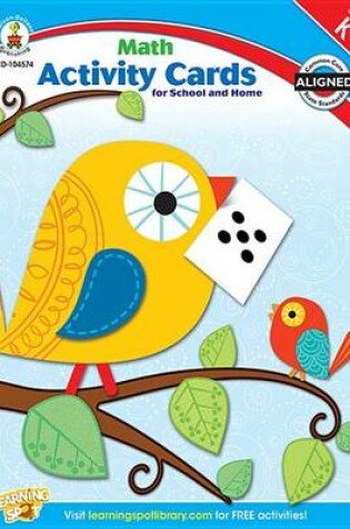 Cover of Math Activity Cards for School and Home, Grade K