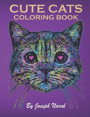 Book cover for Cute Cats Coloring Book