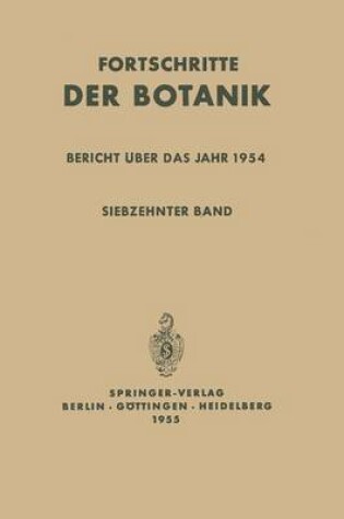 Cover of Bericht UEber Das Jahr 1954