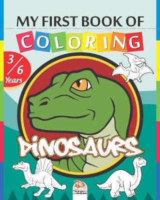 Book cover for My first coloring book - Dinosaurs