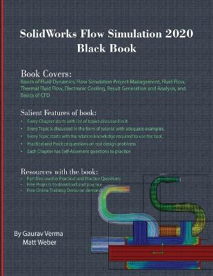 Book cover for SolidWorks Flow Simulation 2020 Black Book