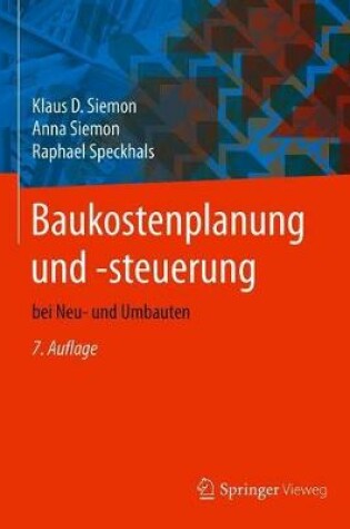 Cover of Baukostenplanung Und -Steuerung