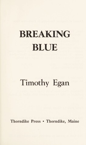 Book cover for Breaking Blue