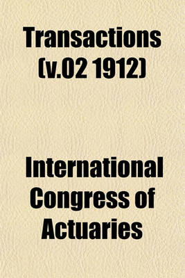 Book cover for Transactions Volume 3, PT. 1