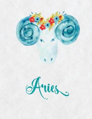 Book cover for Aries Zodiac Creative Notebook Journal