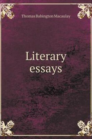 Cover of Literary Essays