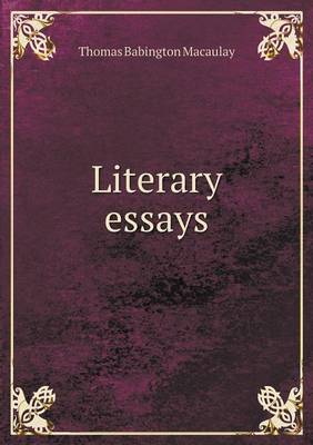 Book cover for Literary Essays