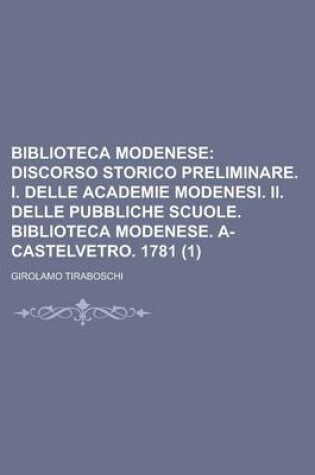 Cover of Biblioteca Modenese (1)