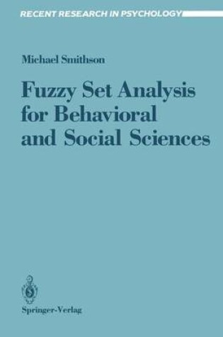 Cover of Fuzzy Set Analysis for Behavioral and Social Sciences