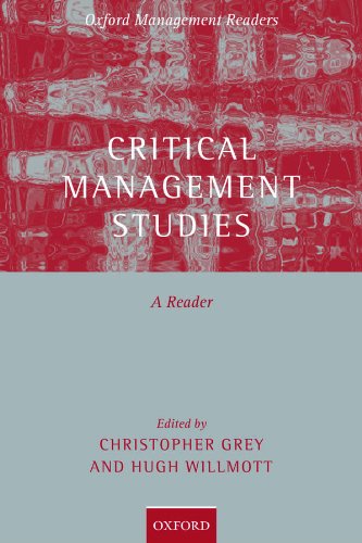 Book cover for Critical Management Studies