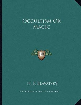 Book cover for Occultism or Magic