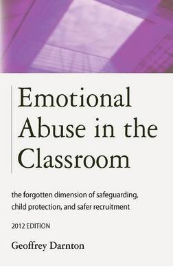 Book cover for Emotional Abuse in the Classroom