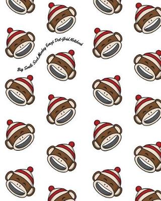 Book cover for Big Smile Sock Monkey Emoji Dot-Grid Notebook