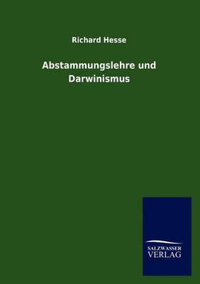 Book cover for Abstammungslehre Und Darwinismus