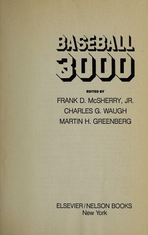 Book cover for Baseball 3000