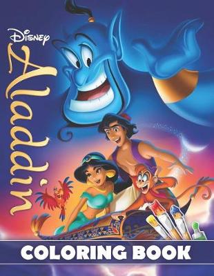 Book cover for Aladdin Coloring Book