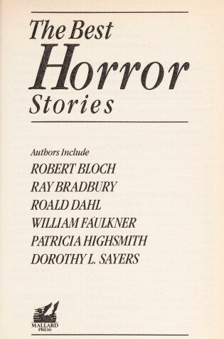 Cover of The Best Horror Stories