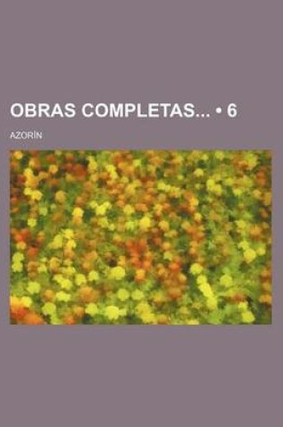 Cover of Obras Completas (6)