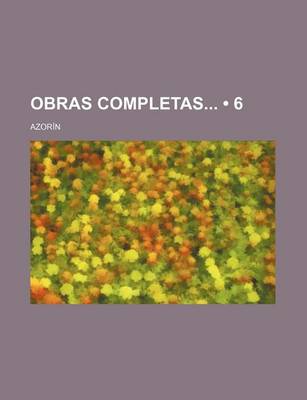 Book cover for Obras Completas (6)