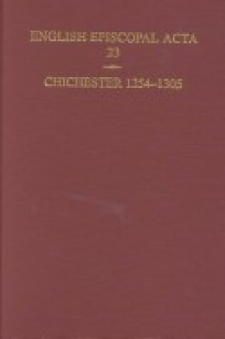 Cover of English Episcopal Acta 23