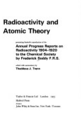 Cover of Trenn: Radioactivity & Atomic Theory