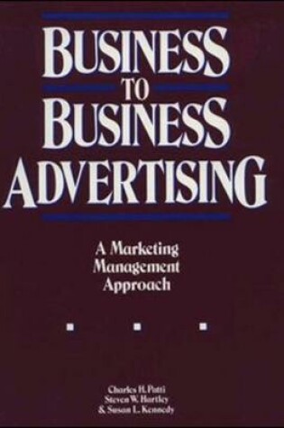 Cover of Business To Business Advertising