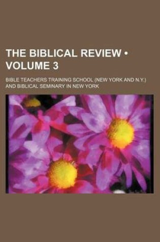 Cover of The Biblical Review (Volume 3)