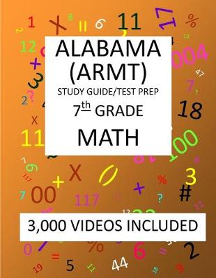 Book cover for 7th Grade ALABAMA ARMT, 2019 MATH, Test Prep