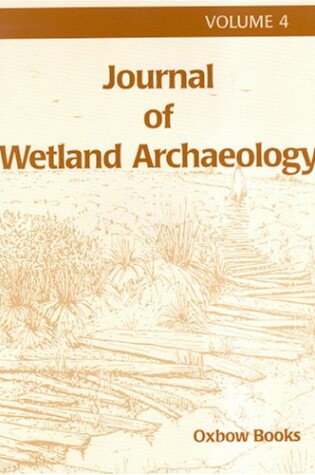 Cover of Journal of Wetland Archaeology