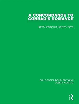 Book cover for A Concordance to Conrad's Romance